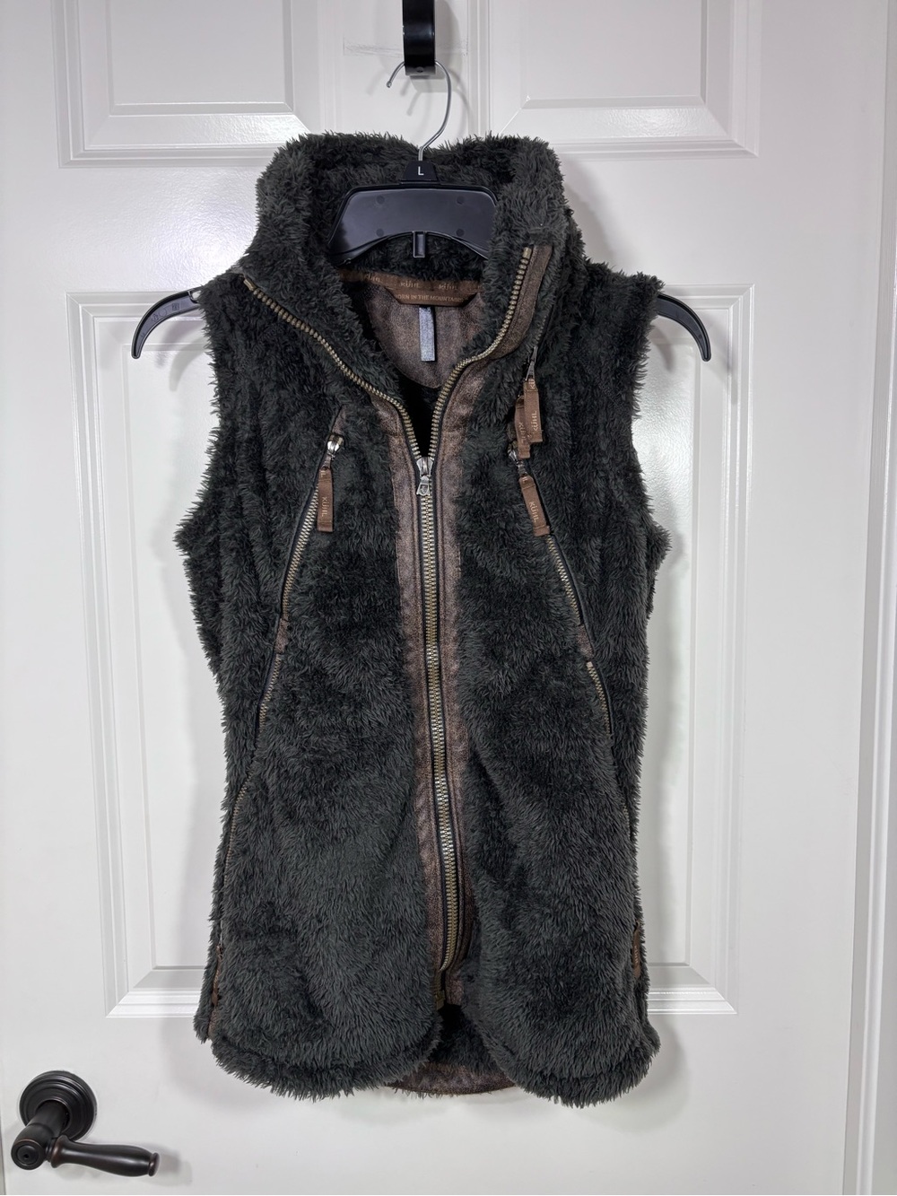 Kuhl Flight Vest Women’s XS Brown Full Zip Mid Weight Italian Fleece